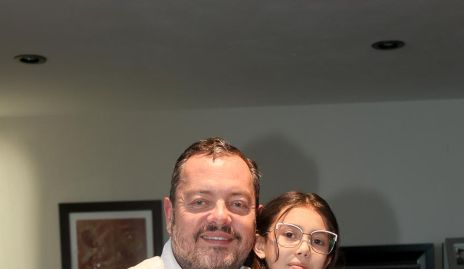  Ramón Meade con su hija Celina.