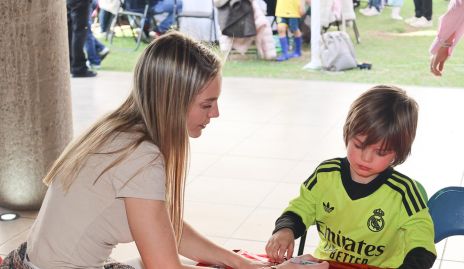  Miriam Huber con Luca Valladares.