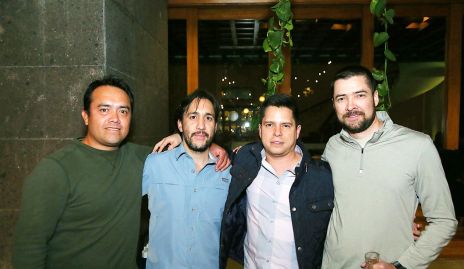  César Pérez, Horacio González, Enrique Garza y Daniel Valle.