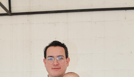  Pedro Lamas Torres con su sobrino Patricio.