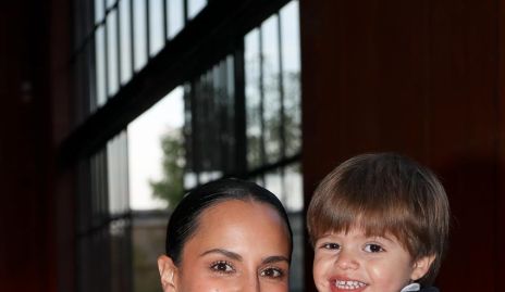  Natalia Leal con su hijo Juan Manuel.