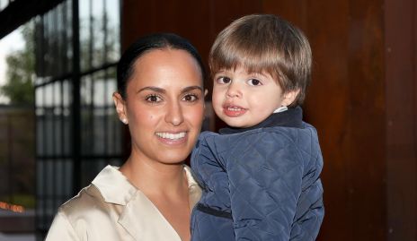  Natalia Leal con su hijo Juan Manuel.