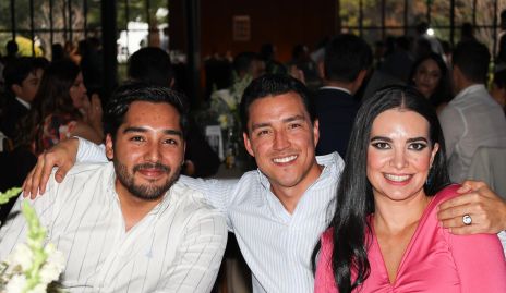  José María López, Luis Enrique Aguilar y Andrea Campos.