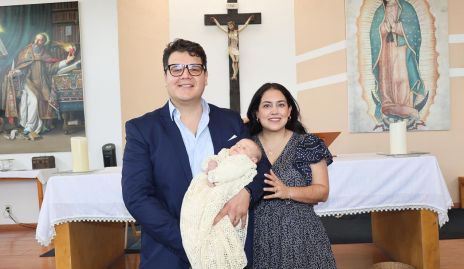  Luis Fernando Rodríguez y Alejandra Berrueta con su hija María Paula.