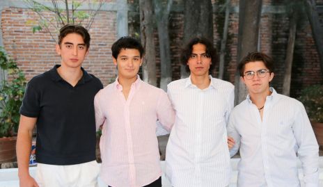  José Pablo, Santiago Ávila, Juan Pablo Compean y Javier Córdova.