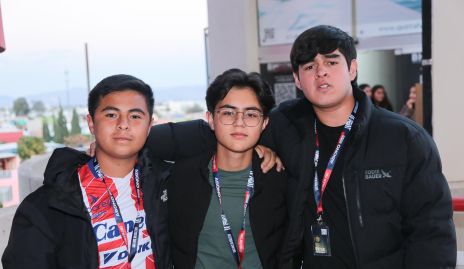  Emiliano Hernández, Víctor Fierro y Jaime Flores.