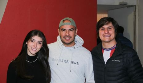  Dalel Abraham, Juane Silva y Memo Cadena.