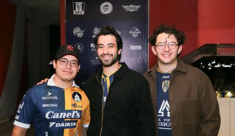  Luis Mora, Marco Azuara y Sebastián Quintanar.
