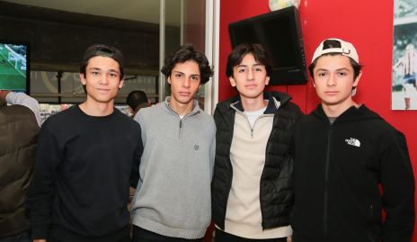 Iker Medina, Franco Bravo, Rodrigo Cano y Omar Colorado.