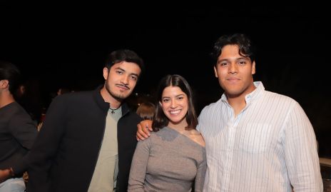  Daniel Ayala, Cinthia González y Alejandro Robles.