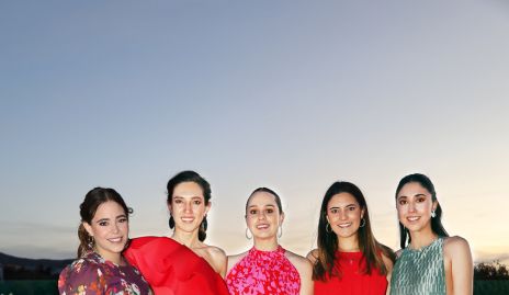  Ingrid de Luna, Valeria Rangel, Alejandra Martínez, María Dolores Gómez y Andrea de la Torre.
