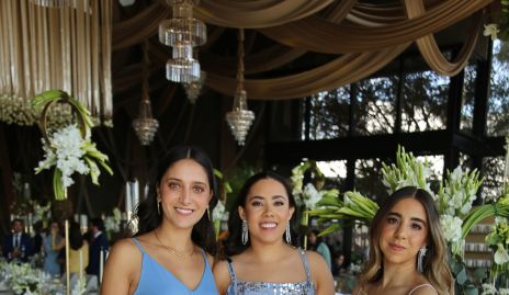  María José Alonso, Paulina Suárez y Estefanía Leija.