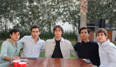  Sergio Torres, Mateo Conde, Sebastián Veliz, Mario Veliz y Mateo Veliz.