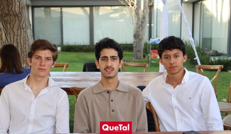  Mateo Díaz, Rodrigo Medlich y Alfredo Ayala.