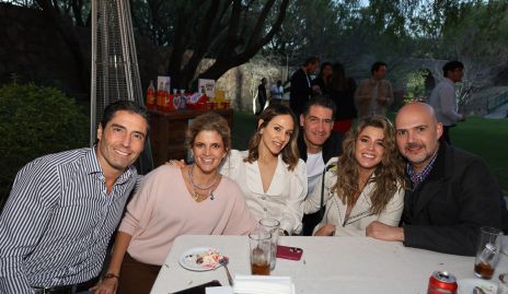 Rafael Lebrija, Lourdes López, Alejandra Salas, Amadeo Calzada, Sofía López y Alejandro García.