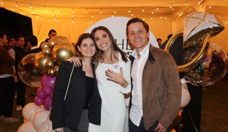  María José Valladares, Sofía Hernández y Franco Safont.