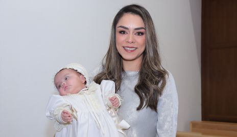  Paulina Rodríguez con su hija María.