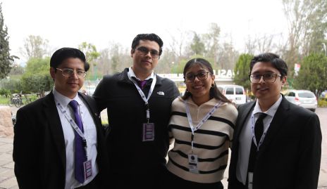  Josué González, Salvador Pérez, Itzel Rivera y Jair Chico.