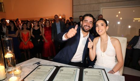  Carlos Morales Barba y Valeria Alcalde Aguilar ya son esposos.