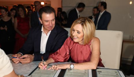  Federico Alcalde y Silvia Aguilar, papás de la novia.
