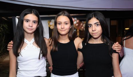  Nina, Inés y Victoria.