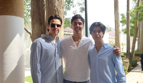  Xavier, Andrés Morales y Lucas Espinosa.