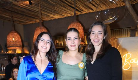  María José Flores, Vero Pérez y María José Liciaga.