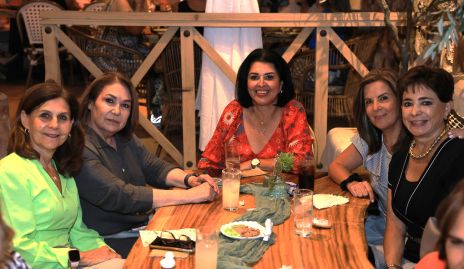  Luchi Castelo, Rocío Fernández, Diana Reyes, Martha Elena Muñiz y Samira Mustre.