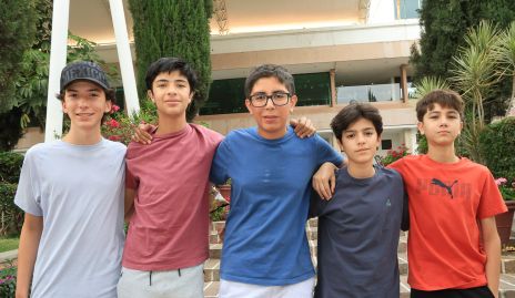  Diego, Rubén, Emilio, Mauricio y Dominick.