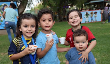  Juanjo Grande, Juan Pablo Aranda, Santiago de Luna y Diego.