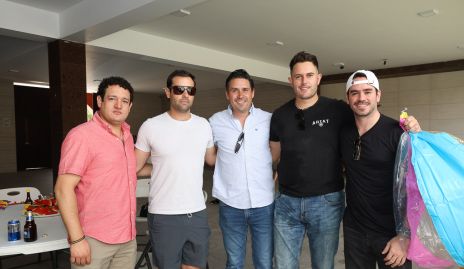  Alejandro Díaz de León, Fernando López, Pepe Alonso, Carlos del Valle y Eduardo Álvarez.
