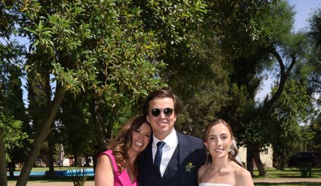  Fina Alcocer, Francisco Villanueva y Celina Gallegos.