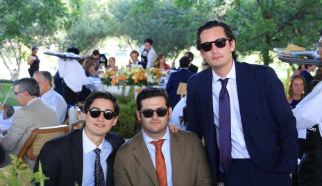  Santiago Rodríguez, Marcelo González y Sebastián Martínez.