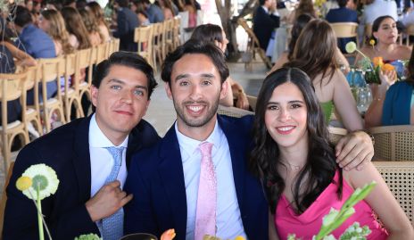  Enrique Perafán, José Ascanio y Vane Correa.