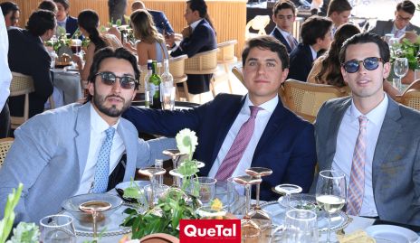  Sebastián Ramírez, Santiago Perafán y Sergio Bedolla.