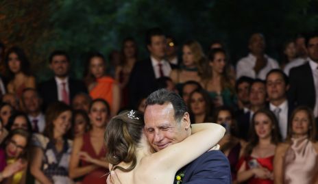  Alfredo Gallegos bailando con su hija Celina.