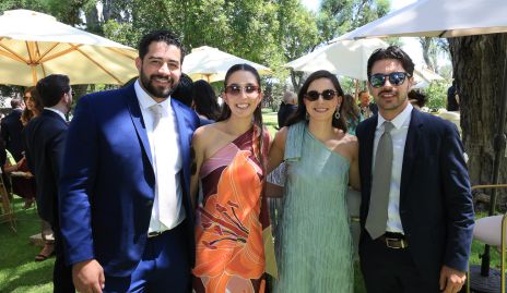  Carlos Morales, Valeria Alcalde, Ceci Solano y Rodrigo Espinosa.