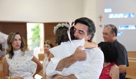  Pau con su papá Manuel Labastida.