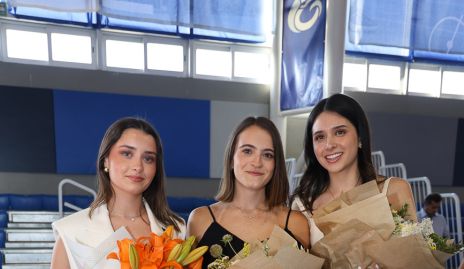  María Muñoz, María Emilia Meade y Natalia Heredia, egresadas del Tec.