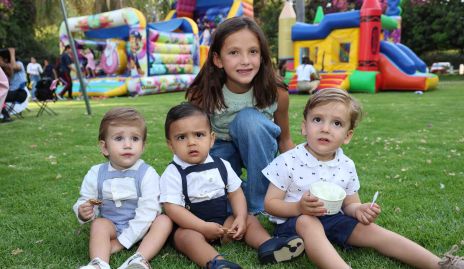  Pablo Torres, Alonso, Danna y Diego Valdés.