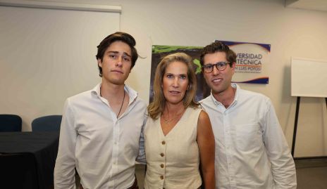  Mauricio Galván, Claudia Quiroz y Galo Galván.