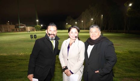  Raúl Espinosa, Pamela Esparza y Juan Manuel Rodríguez.