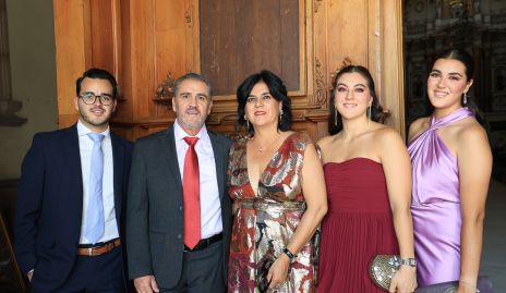 Familia Gómez Sánchez, Eduardo, Beto, Cynthia, Mariana y Natalia.