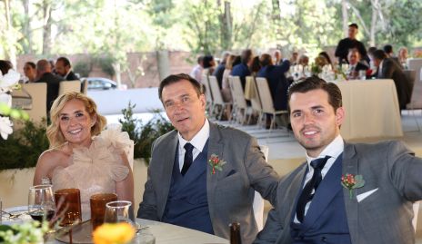 Silvia Aguilar, Federico y Federico Alcalde.