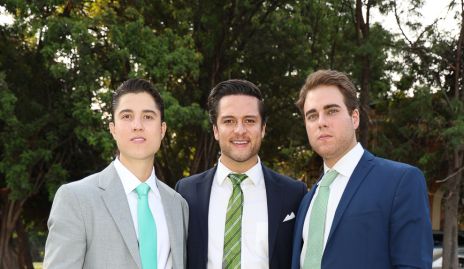  Santiago Sánchez, Rodrigo Díaz de León y Tomás Alcalde.