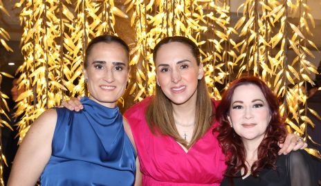  Luza González, Gisselle Báez y Angeles Matienzo.