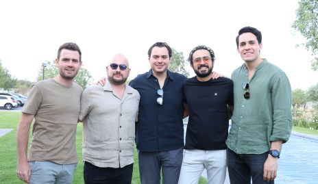 Jorge Mendizábal, Toño Rojas, Leonardo Gordoa, Alejandro Carlos y Mauricio Montiel.