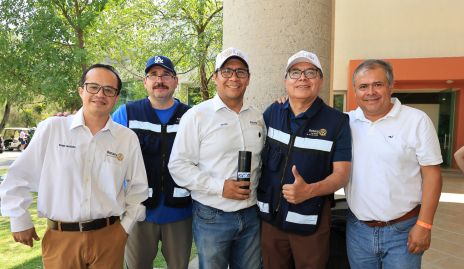  Enrique Hernández, Oscar Carreón, Joel Cruz, Raúl Pérez y Juan Carlos Banda.