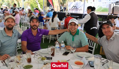  Alejandro Abud, Santiago Zamanillo, Lalo González y Amadeo Calzada.