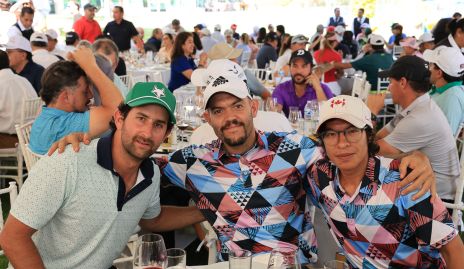  Santiago López, Ricardo y Daniel Purata.